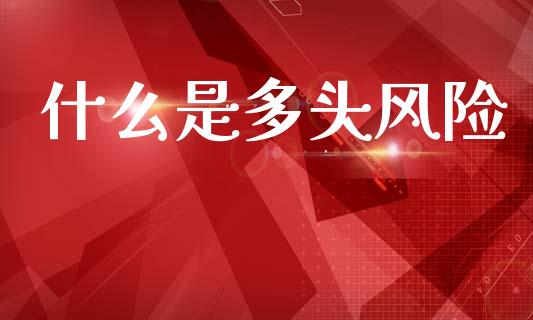 什么是多头风险_https://wap.jnlaobingbanjia.com_财务管理_第1张