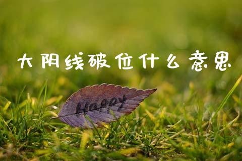 大阴线破位什么意思_https://wap.jnlaobingbanjia.com_金融理财_第1张