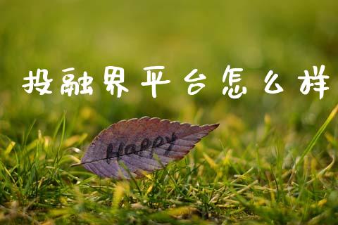 投融界平台怎么样_https://wap.jnlaobingbanjia.com_证券公告_第1张
