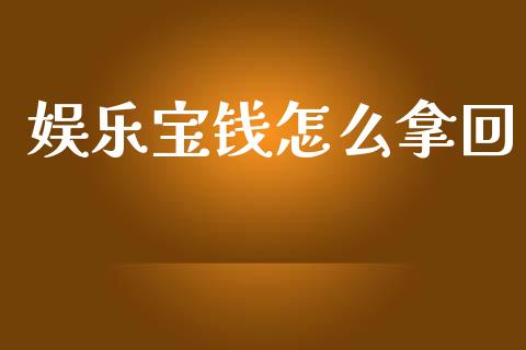 娱乐宝钱怎么拿回_https://wap.jnlaobingbanjia.com_财务管理_第1张