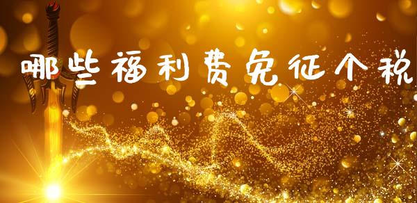 哪些福利费免征个税_https://wap.jnlaobingbanjia.com_财经资讯_第1张