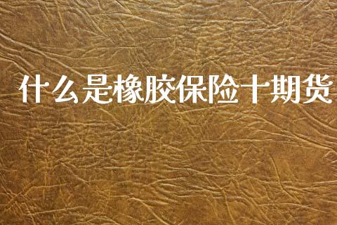 什么是橡胶保险十期货_股市行情_第1张_财经资讯_股市行情_财务管理_金融理财 什么是橡胶保险十期货_https://wap.jnlaobingbanjia.com_股市行情_第1张