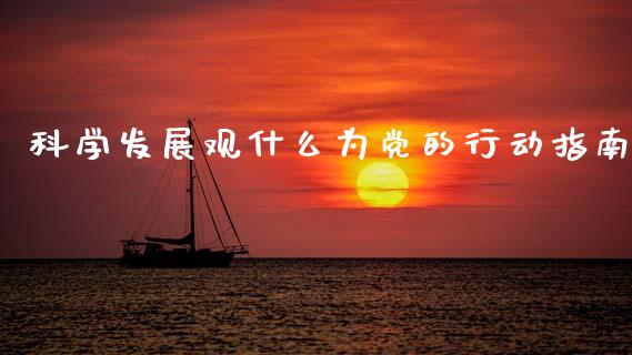科学发展观什么为党的行动指南_https://wap.jnlaobingbanjia.com_证券公告_第1张