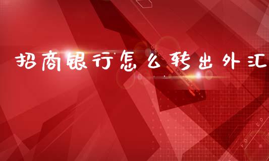 招商银行怎么转出外汇_https://wap.jnlaobingbanjia.com_金融理财_第1张