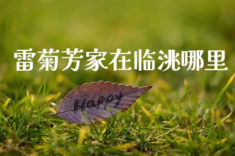 雷菊芳家在临洮哪里_https://wap.jnlaobingbanjia.com_证券公告_第1张