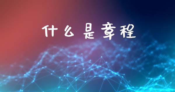 什么是章程_https://wap.jnlaobingbanjia.com_基金分析_第1张