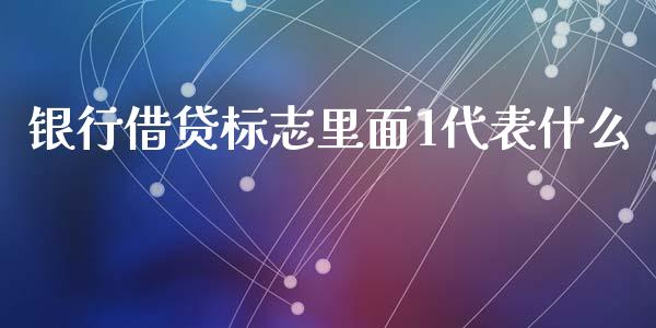银行借贷标志里面1代表什么_https://wap.jnlaobingbanjia.com_股市行情_第1张