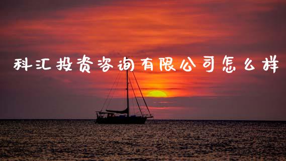 科汇投资咨询有限公司怎么样_https://wap.jnlaobingbanjia.com_证券公告_第1张