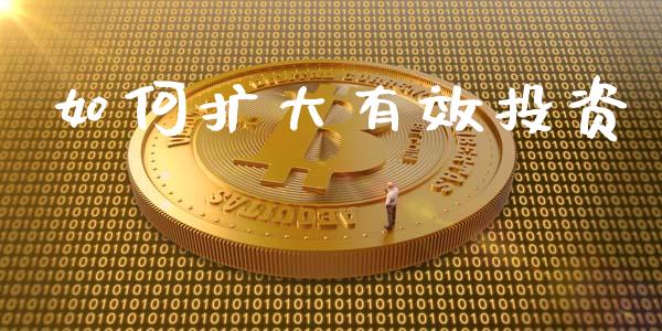 如何扩大有效投资_https://wap.jnlaobingbanjia.com_财经资讯_第1张