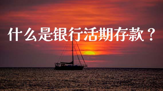 什么是银行活期存款？_https://wap.jnlaobingbanjia.com_财经资讯_第1张