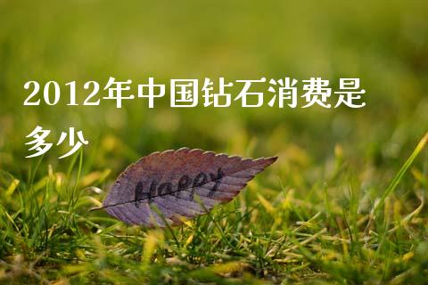 2012年中国钻石消费是多少_https://wap.jnlaobingbanjia.com_财务管理_第1张