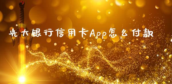 光大银行信用卡App怎么付款_https://wap.jnlaobingbanjia.com_财经资讯_第1张