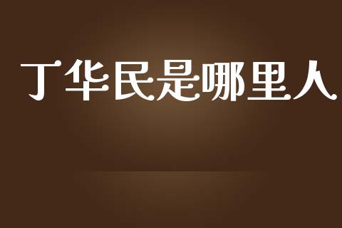 丁华民是哪里人_https://wap.jnlaobingbanjia.com_股市行情_第1张