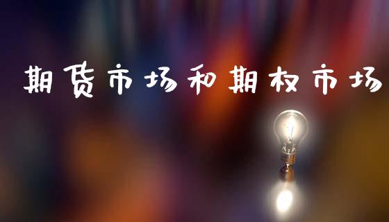 期货市场和期权市场_https://wap.jnlaobingbanjia.com_证券公告_第1张