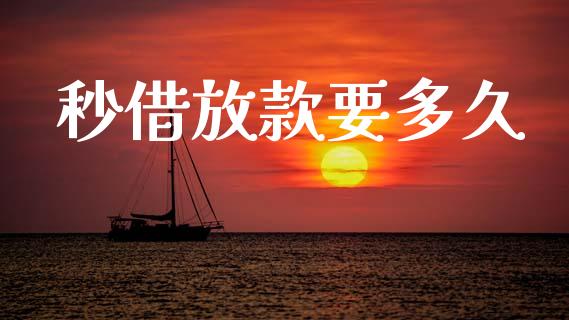 秒借放款要多久_https://wap.jnlaobingbanjia.com_财经资讯_第1张