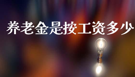 养老金是按工资多少_https://wap.jnlaobingbanjia.com_财务管理_第1张