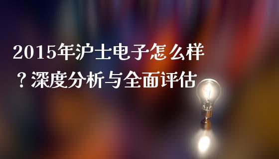 2015年沪士电子怎么样？深度分析与全面评估_https://wap.jnlaobingbanjia.com_财务管理_第1张