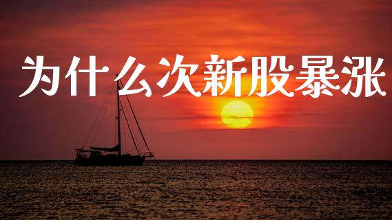 为什么次新股暴涨_https://wap.jnlaobingbanjia.com_证券公告_第1张