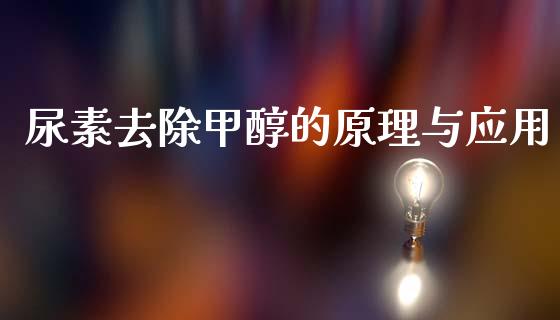 尿素去除甲醇的原理与应用_https://wap.jnlaobingbanjia.com_证券公告_第1张