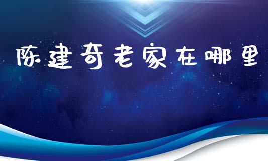 陈建奇老家在哪里_https://wap.jnlaobingbanjia.com_财经资讯_第1张