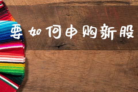 要如何申购新股_https://wap.jnlaobingbanjia.com_财务管理_第1张