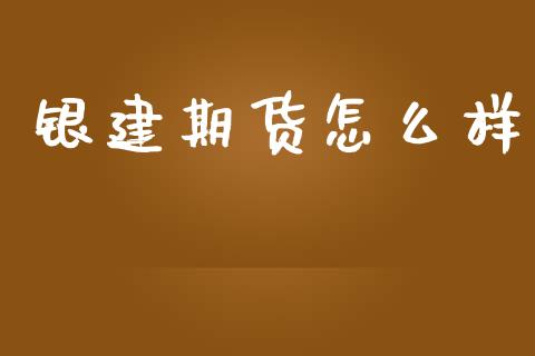 银建期货怎么样_https://wap.jnlaobingbanjia.com_股市行情_第1张