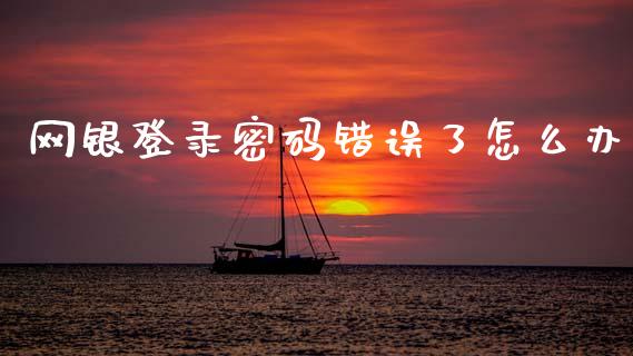 网银登录密码错误了怎么办_https://wap.jnlaobingbanjia.com_证券公告_第1张