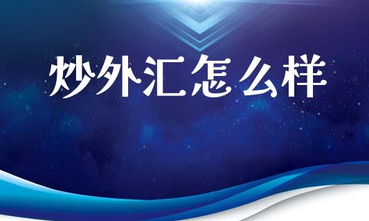 炒外汇怎么样_https://wap.jnlaobingbanjia.com_财务管理_第1张