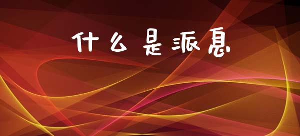 什么是派息_https://wap.jnlaobingbanjia.com_证券公告_第1张