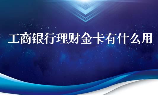 工商银行理财金卡有什么用_https://wap.jnlaobingbanjia.com_金融理财_第1张