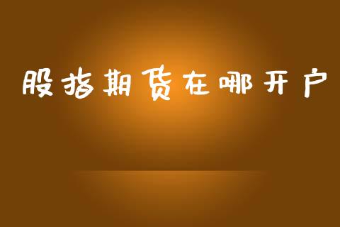 股指期货在哪开户_https://wap.jnlaobingbanjia.com_股市行情_第1张