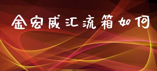 金宏威汇流箱如何_https://wap.jnlaobingbanjia.com_财经资讯_第1张