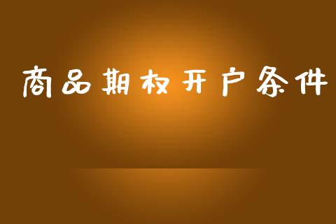 商品期权开户条件_https://wap.jnlaobingbanjia.com_财经资讯_第1张