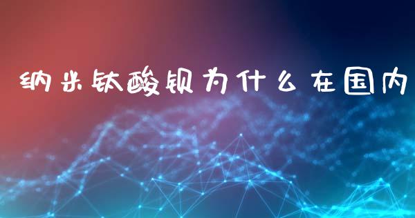 纳米钛酸钡为什么在国内_https://wap.jnlaobingbanjia.com_证券公告_第1张