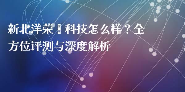 新北洋荣鑫科技怎么样？全方位评测与深度解析_https://wap.jnlaobingbanjia.com_证券公告_第1张