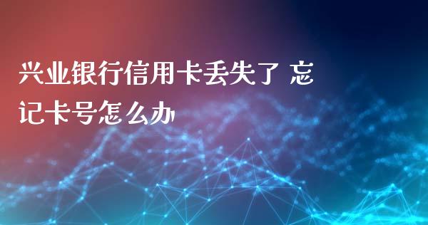 兴业银行信用卡丢失了 忘记卡号怎么办_https://wap.jnlaobingbanjia.com_证券公告_第1张