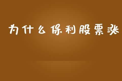 为什么保利股票涨_https://wap.jnlaobingbanjia.com_金融理财_第1张