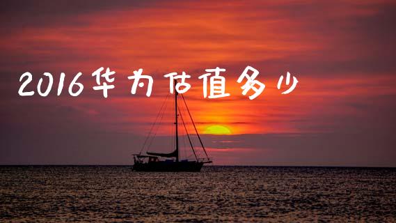 2016华为估值多少_https://wap.jnlaobingbanjia.com_股市行情_第1张