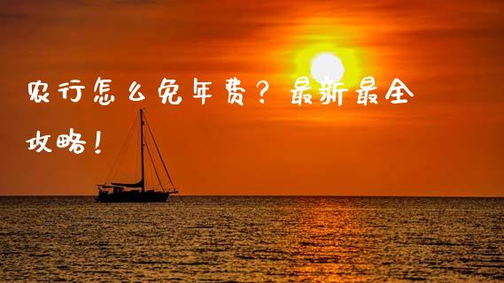 农行怎么免年费？最新最全攻略！_https://wap.jnlaobingbanjia.com_股市行情_第1张