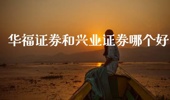 华福证券和兴业证券哪个好_https://wap.jnlaobingbanjia.com_金融理财_第1张