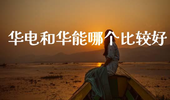 华电和华能哪个比较好_https://wap.jnlaobingbanjia.com_证券公告_第1张
