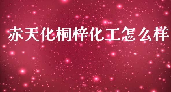 赤天化桐梓化工怎么样_https://wap.jnlaobingbanjia.com_财务管理_第1张