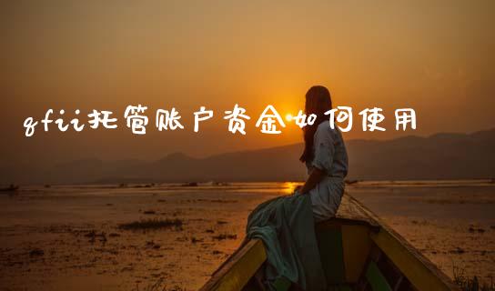 qfii托管账户资金如何使用_https://wap.jnlaobingbanjia.com_股市行情_第1张