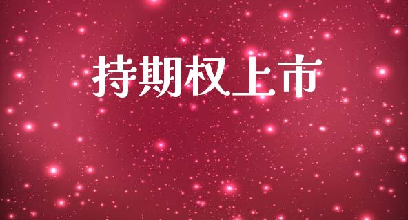 持期权上市_https://wap.jnlaobingbanjia.com_财务管理_第1张