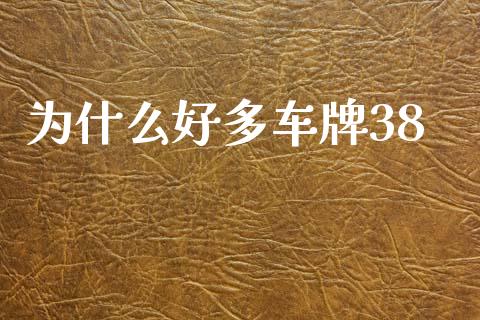 为什么好多车牌38_https://wap.jnlaobingbanjia.com_财务管理_第1张