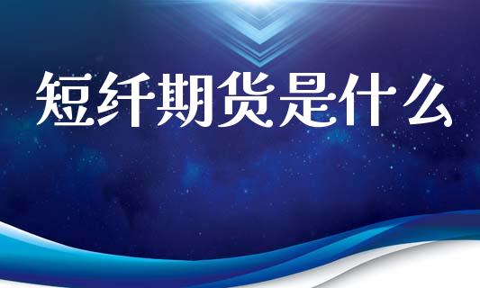短纤期货是什么_https://wap.jnlaobingbanjia.com_基金分析_第1张