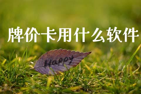牌价卡用什么软件_https://wap.jnlaobingbanjia.com_基金分析_第1张