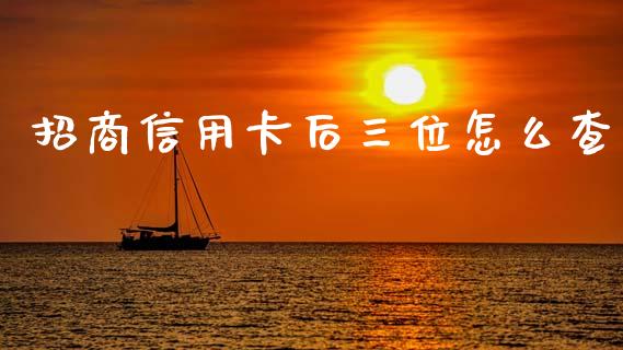 招商信用卡后三位怎么查_https://wap.jnlaobingbanjia.com_证券公告_第1张