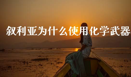 叙利亚为什么使用化学武器_https://wap.jnlaobingbanjia.com_财务管理_第1张