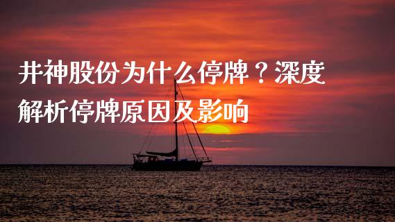 井神股份为什么停牌？深度解析停牌原因及影响_https://wap.jnlaobingbanjia.com_证券公告_第1张